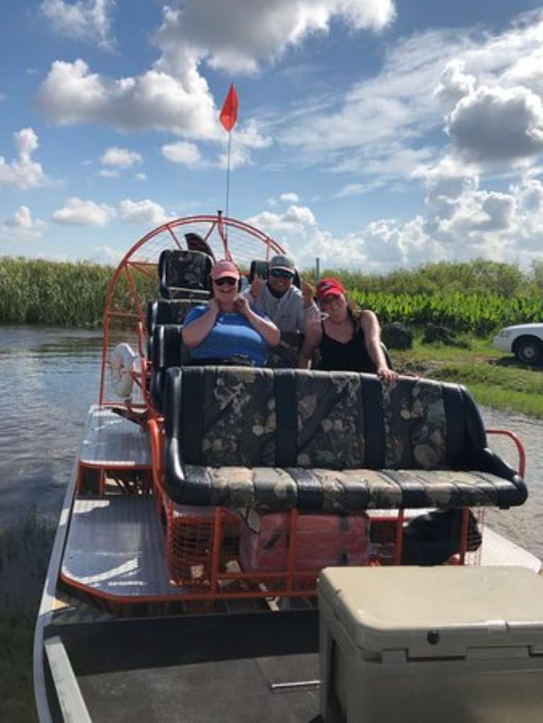 Airboat In Everglades
