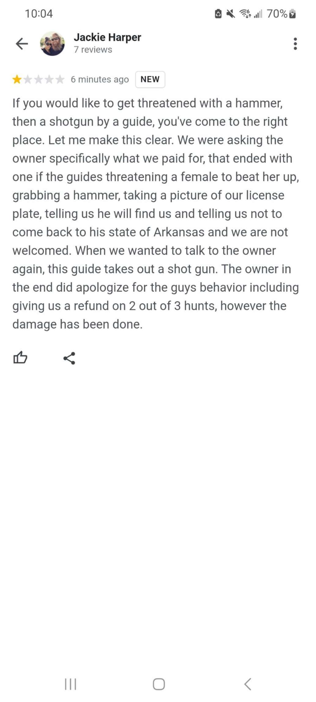 My experience in England, AR
